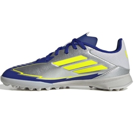 Adidas F50 League Messi TF IH0925 Silver-Blue Shoes stříbro 1