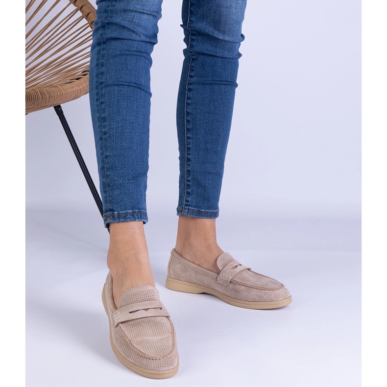 Brown Classic Openwork Mokasíny z Ekozamsz hnědý 1