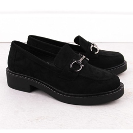 Sergio Leone SK455A Moccasins Black s ozdobou černý 1