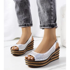 D/CEO Stříbrné espadrilky na klínu Griner stříbrný 1