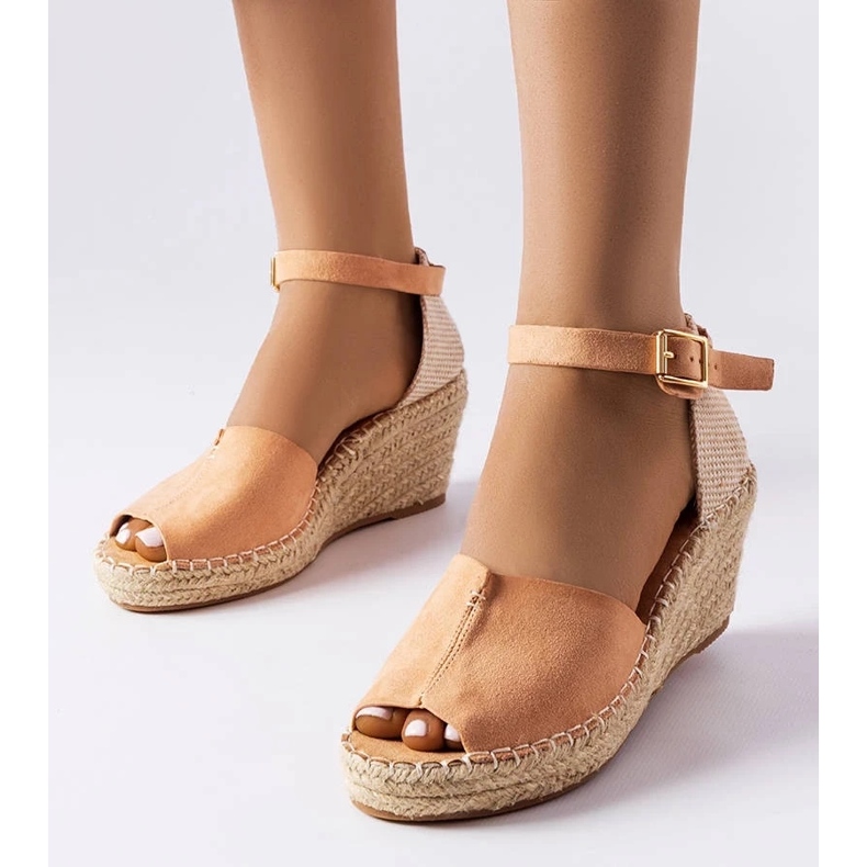 D/CEO Růžové espadrilky na klínku od Lauderdale růžový 2