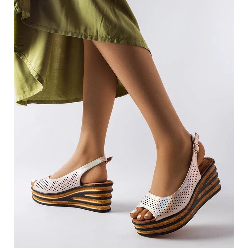 D/CEO Béžové espadrilky na klínku od Griner béžový 1 D/CEO Béžové espadrilky na klínku od Griner béžový 1