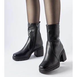 D/CEO Černé zateplené kotníkové boty Agordino černá 1