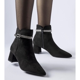 D/CEO Černé zateplené kotníkové boty Alba černá 1