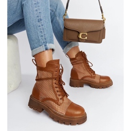 D/CEO Hnědé průhledné holínky Waldeck hnědý 1