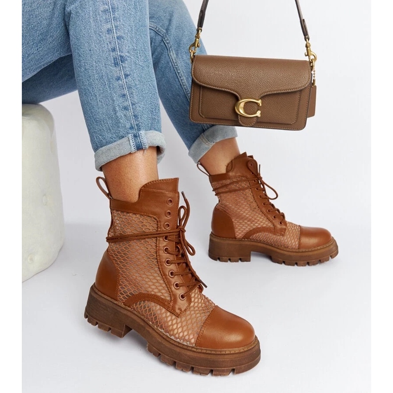 D/CEO Hnědé průhledné holínky Waldeck hnědý 1