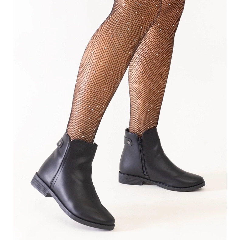 D/CEO Černé klasické kotníkové boty z ekokůže Pereia černá 1