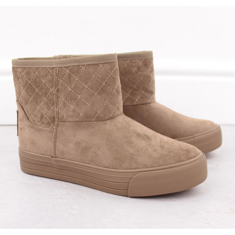 Dámské sněhové boty Big Star Int2041B Beige béžový 1