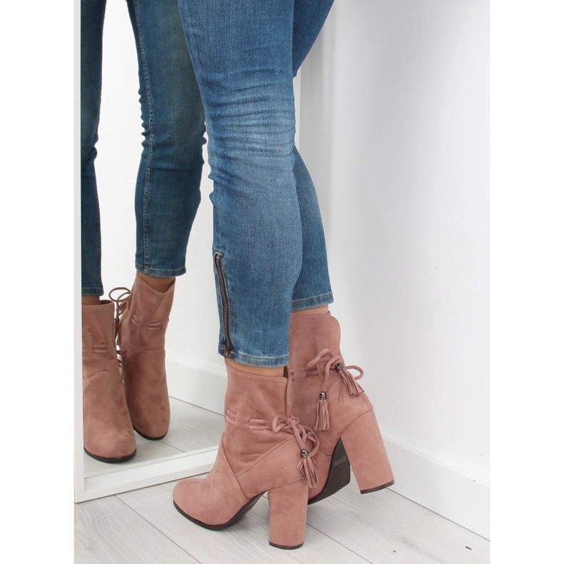 Kozačky na širokém podpatku růžové 1318 růžové růžový 1 Kozačky na širokém podpatku růžové 1318 růžové růžový 1