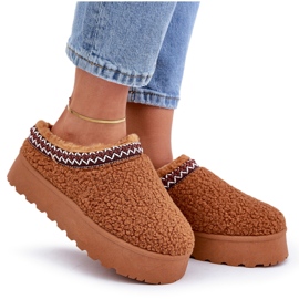 Seastar Velbloudí boty na platformě z ovčí kůže s kožešinou hnědý 5 Seastar Velbloudí boty na platformě z ovčí kůže s kožešinou hnědý 5