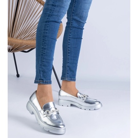 Stříbrné klasické boty s ozdobou stříbrný 1 Stříbrné klasické boty s ozdobou stříbrný 1