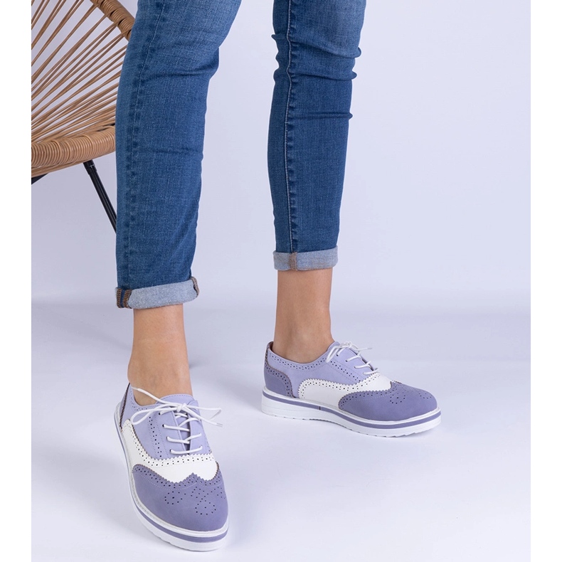 Violet Classic Oxford boty fialová 1