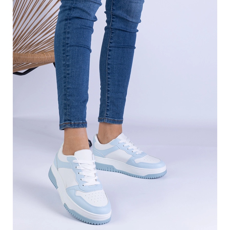 Modré tenisky na silné podrážce modrý 1 Modré tenisky na silné podrážce modrý 1