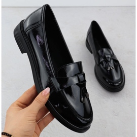 Dámské lakované boty Lords Black Potocki SZ12369 černá 1