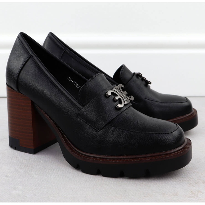 Dámské boty na příspěvku Black Potocki s dekorací SZ12403 černá 2