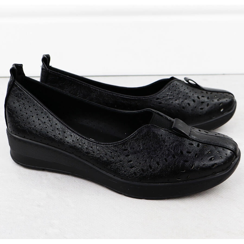 Dámské boty Slip-on Openwork Black Jezzi RMR1840-13 černý 2
