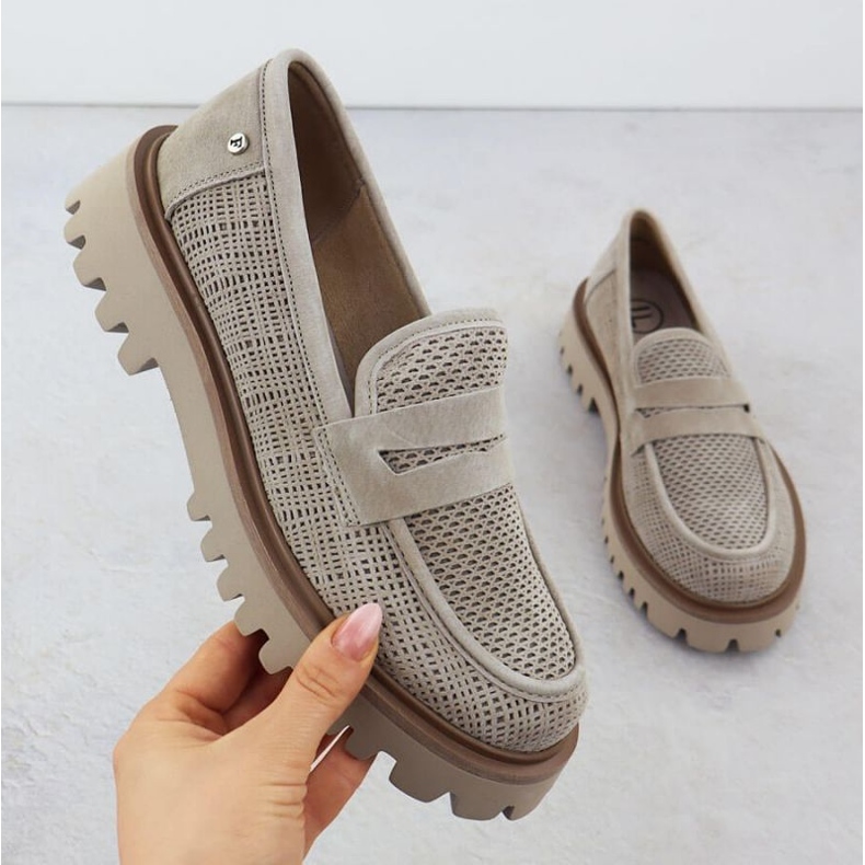 Dámské mokasíny Filippo Paw591 Beige béžový 1