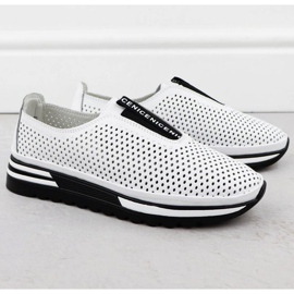 S.Barski Openwork Sports Shoes S. Barski LR51-672 WHITE bílý 2 S.Barski Openwork Sports Shoes S. Barski LR51-672 WHITE bílý 2