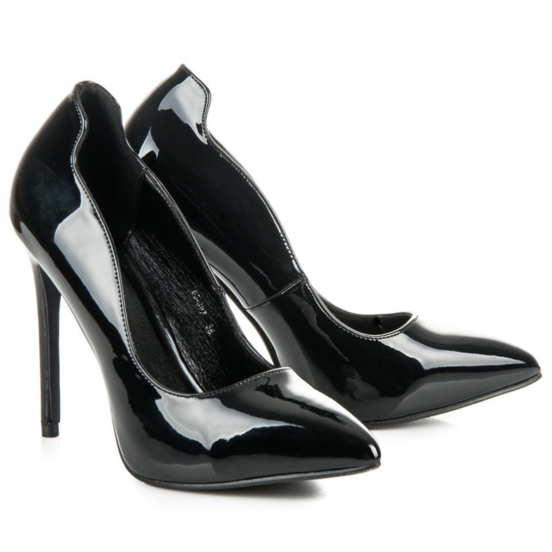 Via Giulia  Lakované špendlíky černá 1