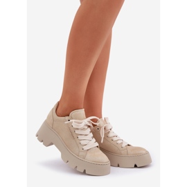 Sneakers Sportovní boty na platformě Chebello 4632 Gold zlatý 1