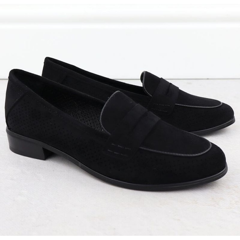 Boty lordů Potocki Suede SZ12585 Black černý 2