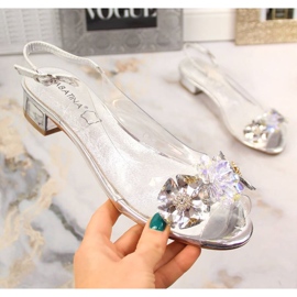 Sabatina Sab126a sandály Tansparyt stříbrný 1 Sabatina Sab126a sandály Tansparyt stříbrný 1