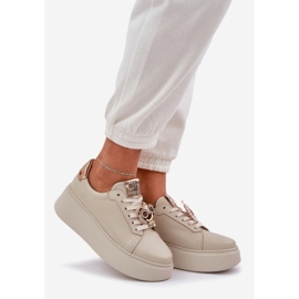 Dámské kožené tenisky Chebello 4411 Light Beige béžový 1