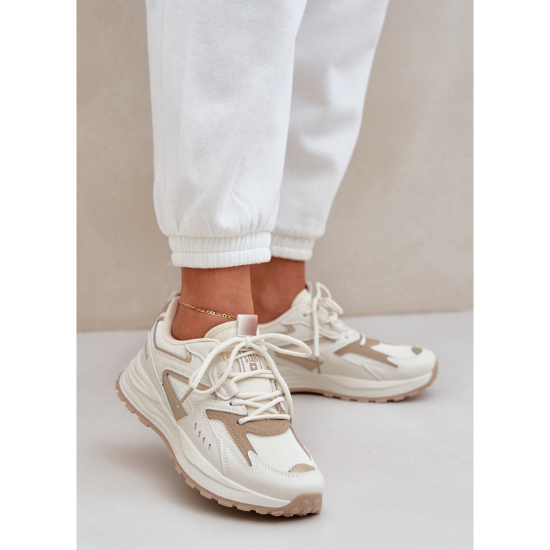 Dámská sportovní bota Big Star NN274A096 Hi-Polish Beige System béžový 2