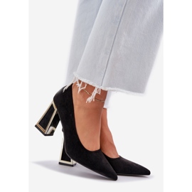 Elegantní čerpadla na černých nosech ukazatele černá 1 Elegantní čerpadla na černých nosech ukazatele černá 1