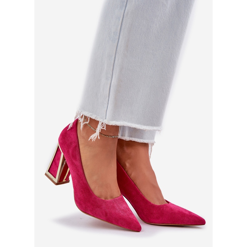 Elegantní čerpadla na pístu ukazatele. růžový 1 Elegantní čerpadla na pístu ukazatele. růžový 1