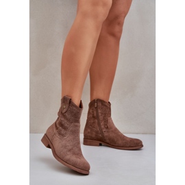 S.Barski Boots Flo jsou podpatky S. Barski Hy51-063 Brown hnědý 2