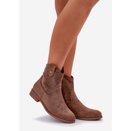 S.Barski Boots Flo jsou podpatky S. Barski Hy51-063 Brown hnědý 1
