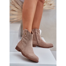 S.Barski Otevřené ploché podpatky béžový 2 S.Barski Otevřené ploché podpatky béžový 2