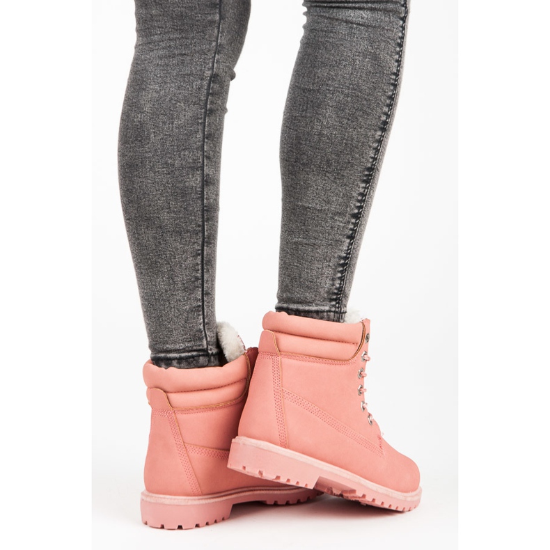 Top Or Teplé růžové Trappery růžový 1