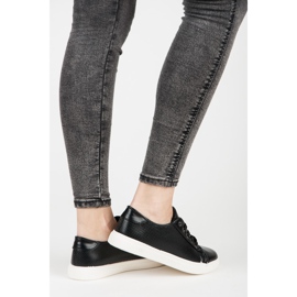 Prolamované tenisky černá 1