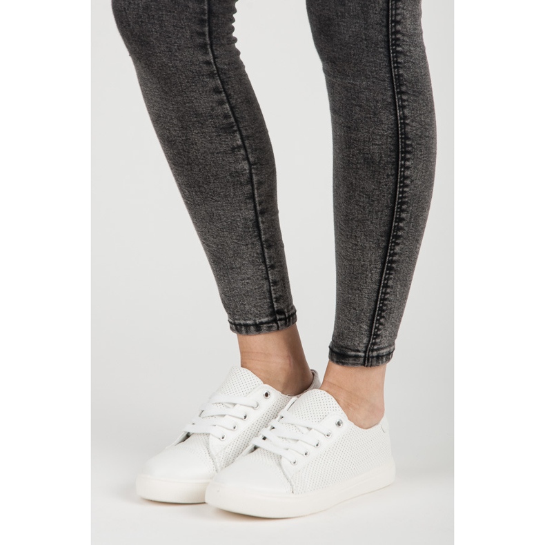 Prolamované tenisky bílý 1