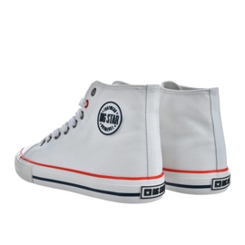 Big Star Sneakers Dámské vysoké boty Velká hvězda NN274660 WHITE bílý 2