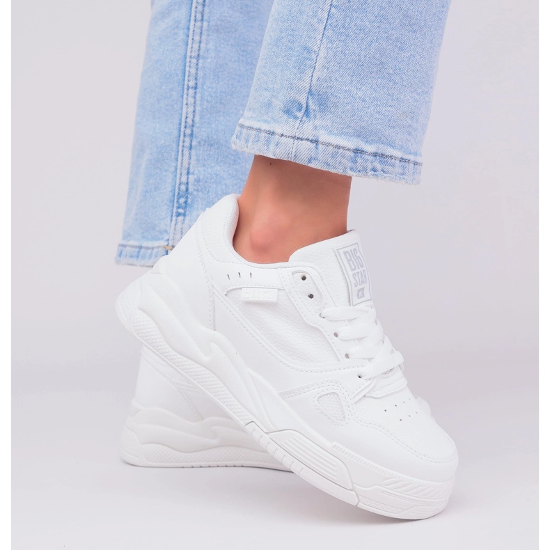 Big Star Sneakers Dámské boty Velká hvězda NN274667 WHITE bílý 1