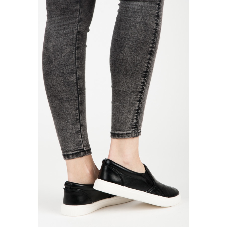 Prolamované slipy černá 1