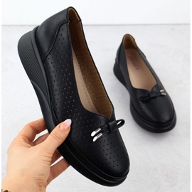 Boty na platformě Vinceza 7896 Black Openwork černý 1