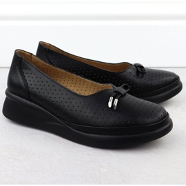 Boty na platformě Vinceza 7896 Black Openwork černá 2