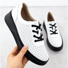 Openwork boty na Vinceza 79506 White Platform bílý 1 Openwork boty na Vinceza 79506 White Platform bílý 1