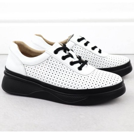 Openwork boty na Vinceza 79506 White Platform bílý 2 Openwork boty na Vinceza 79506 White Platform bílý 2