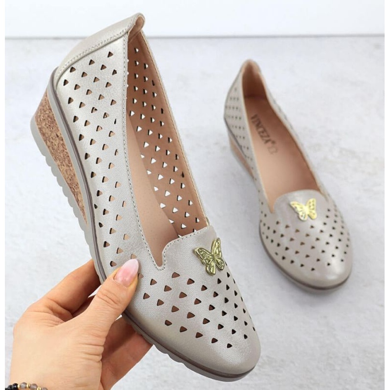 Vinceza Openwork boty ve Vincez 58472 Jan359 zlatý 1