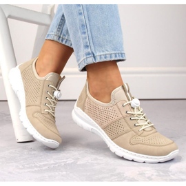 Rieker L3254-62 Béžové sportovní boty béžový 2