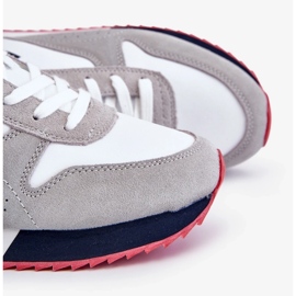 Pánské sportovní boty paměť pěna Big Star LL174160 WHITE s šedou bílý 1