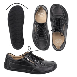 Dámské bosé boty Minimalistické kožené boty Olivier 770 Black černý 1