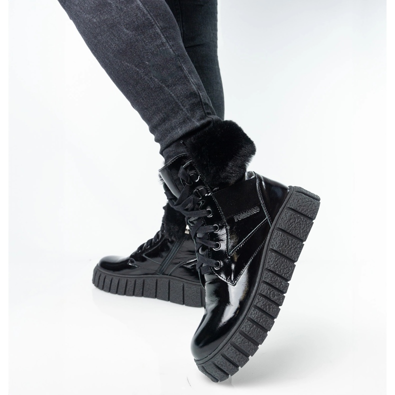 Dámská kožená kůže Pollonus Black Weapon 5-1574-001 černá 2