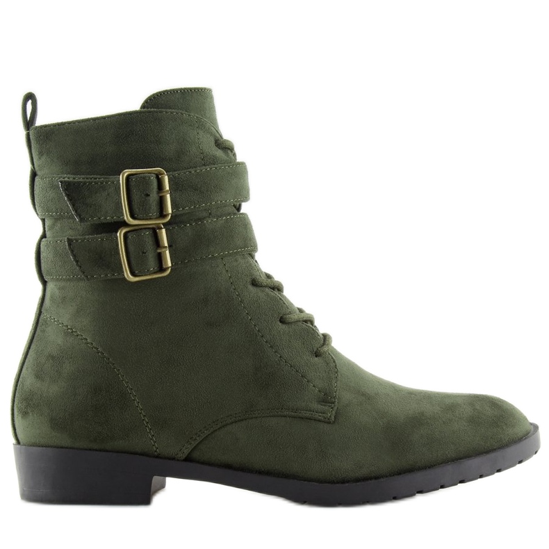 Šněrovací boty semišové zelené H7187 verde zelený 2