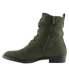 Šněrovací boty semišové zelené H7187 verde zelený 1